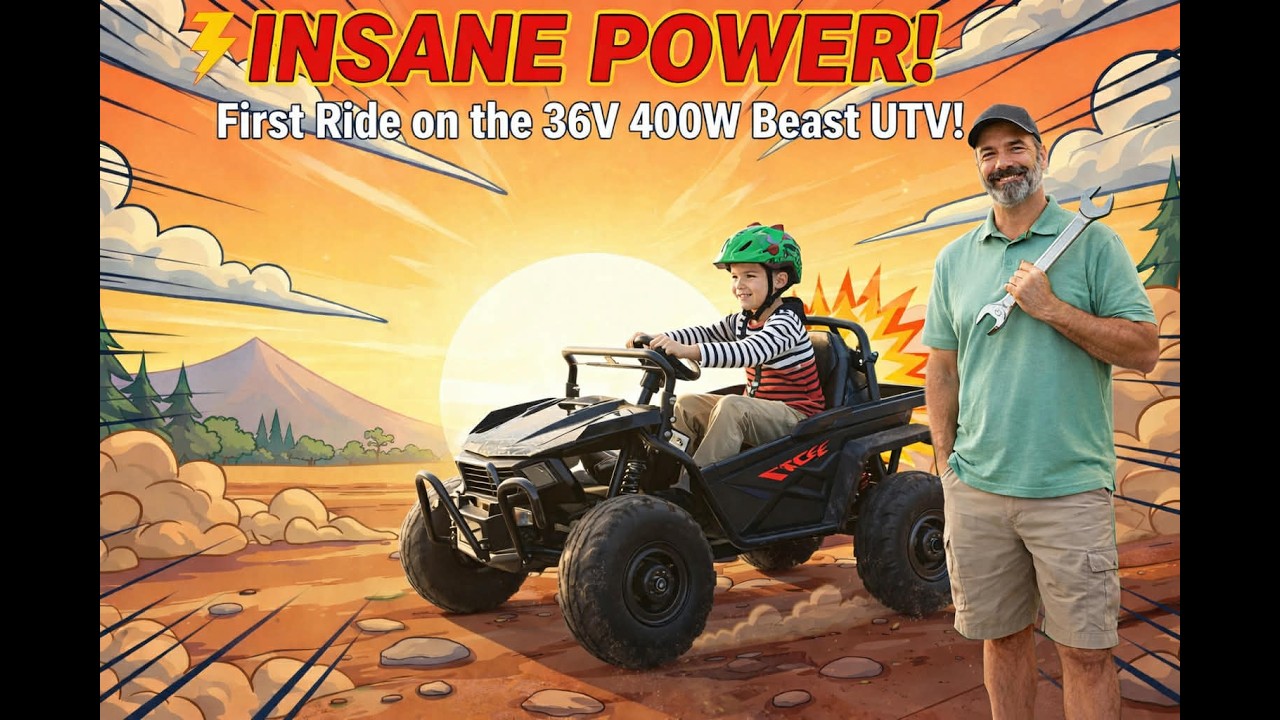 🛠️Обзор Firstrideon: СБОРКА И УПРАВЛЕНИЕ: Детский UTV 36 В 400 Вт + Тест скорости!