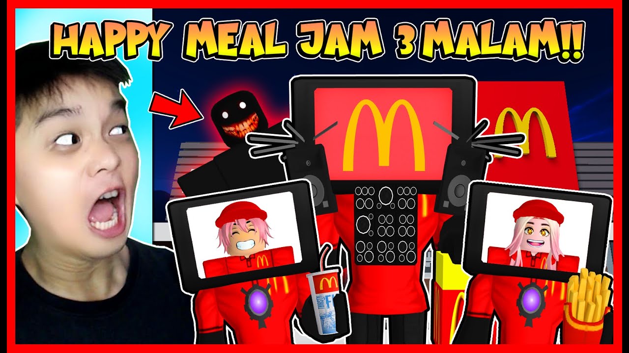 ATUN & MOMON JUALAN HAPPY MEAL MCDONALD JAM 3 MALAM !! Feat @MOMON Roblox
