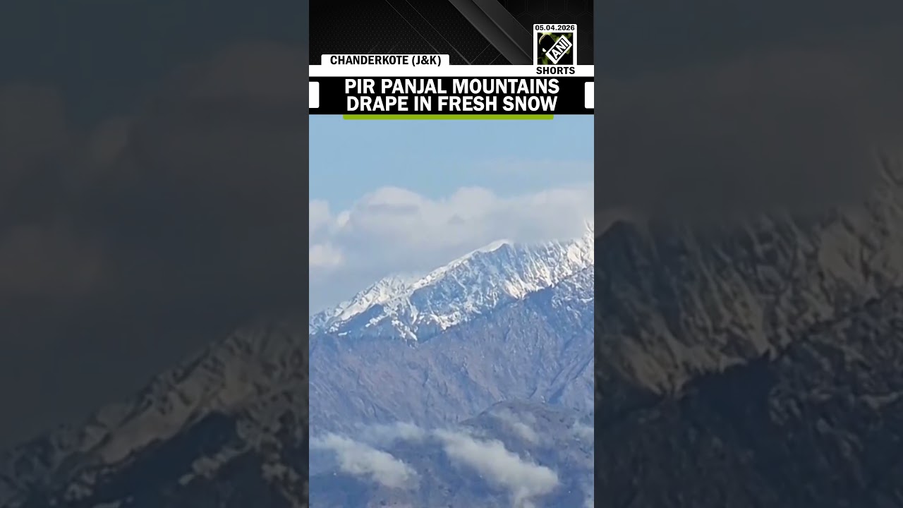 Pir Panjal mountain range receives fresh snowfall after two days of continuous rainfall