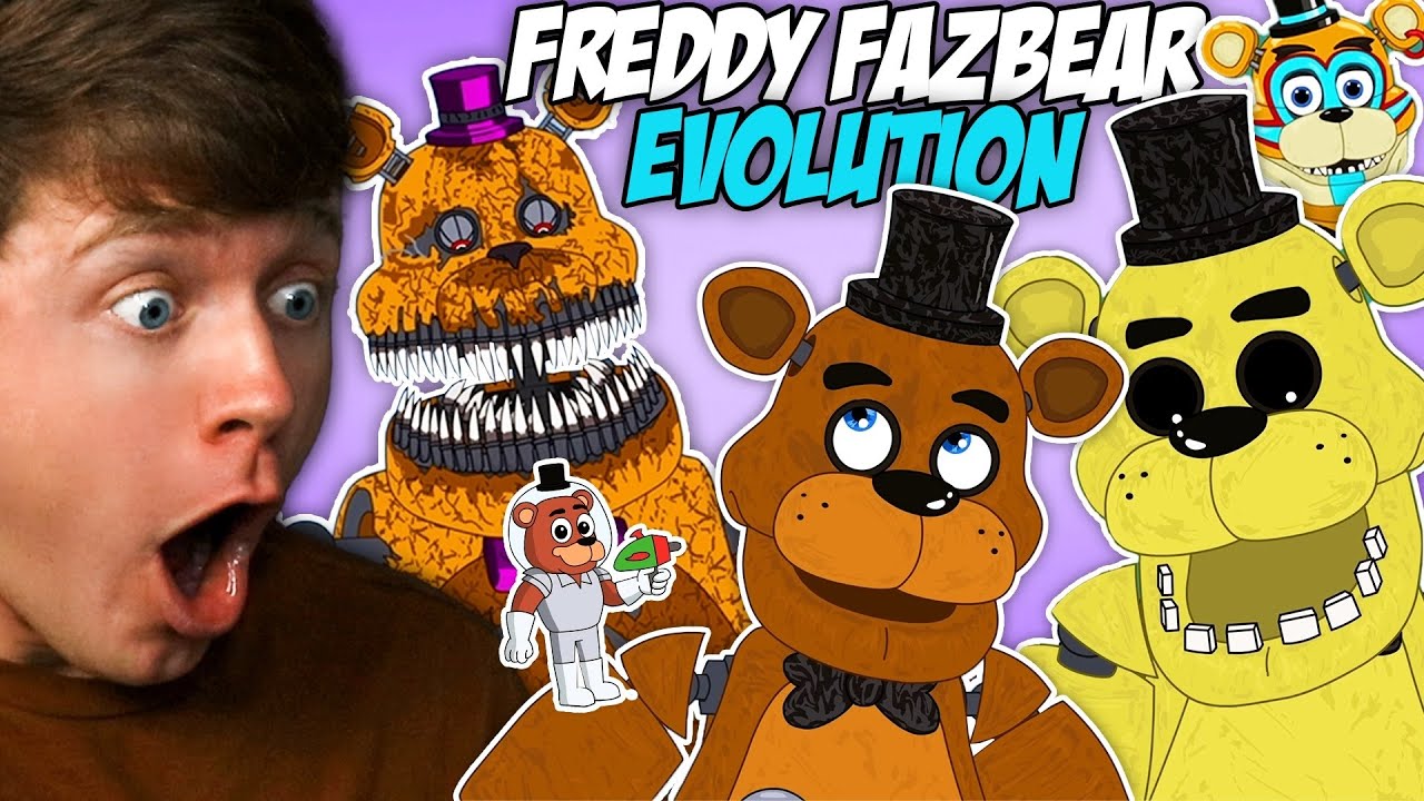 Reacting to the EVOLUTION of FREDDY FAZBEAR!