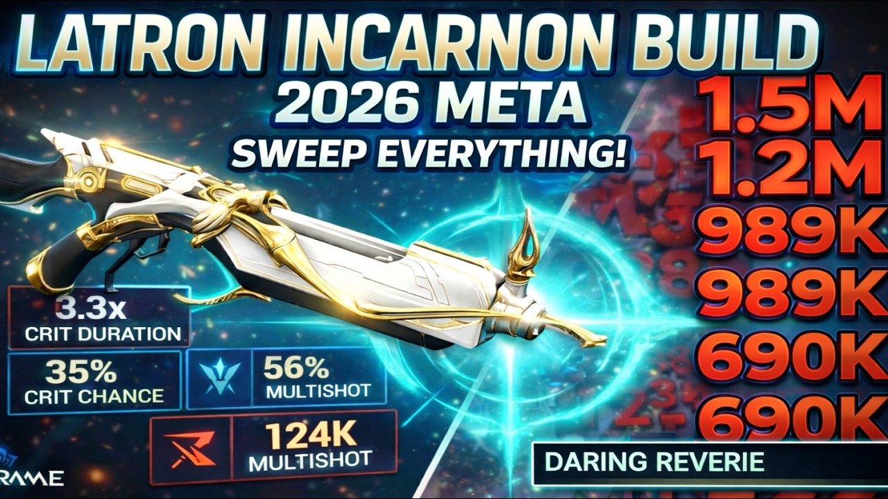 ESTÁ ROTA! 💀 Latron Incarnon: La Única Build que Necesitas en 2026