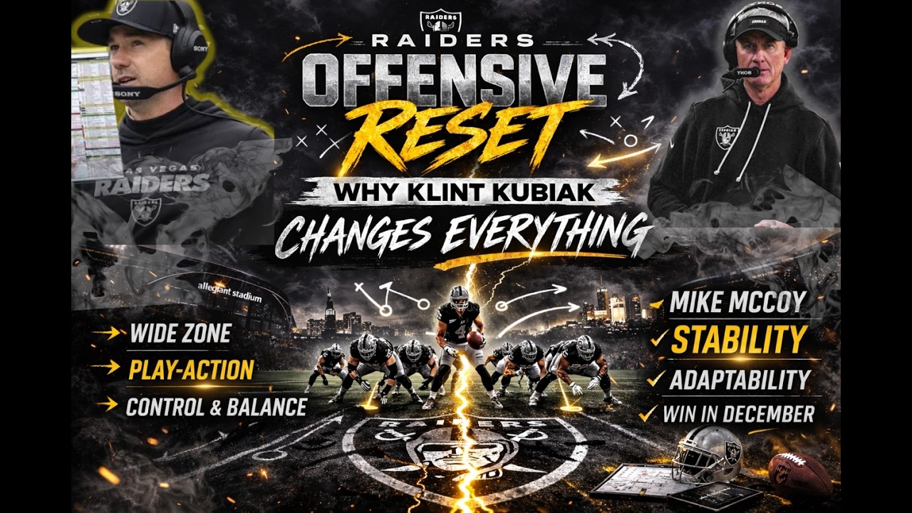 RAIDERS OFFENSIVE RESET: WHY KLINT KUBIAK CHANGES EVERYTHING IN 2026