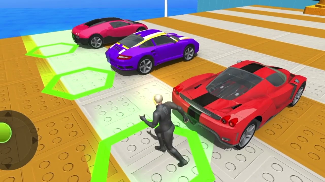 Mega Ramp Monster Car Racing 3D - Extreme Car Stunts - Android Gameplay