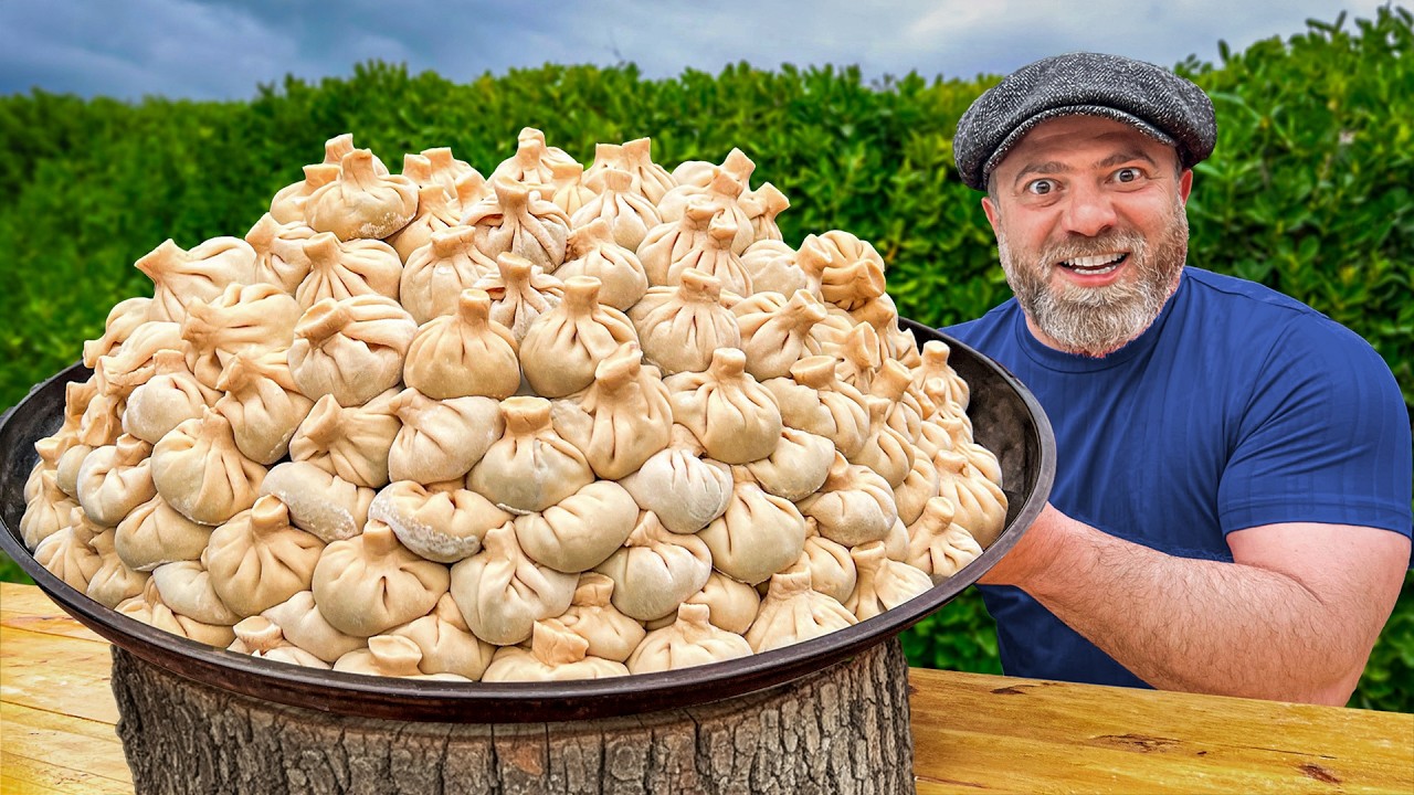 Величайший пир из баранины хинкали! 🥟 Готовим целую гору!
