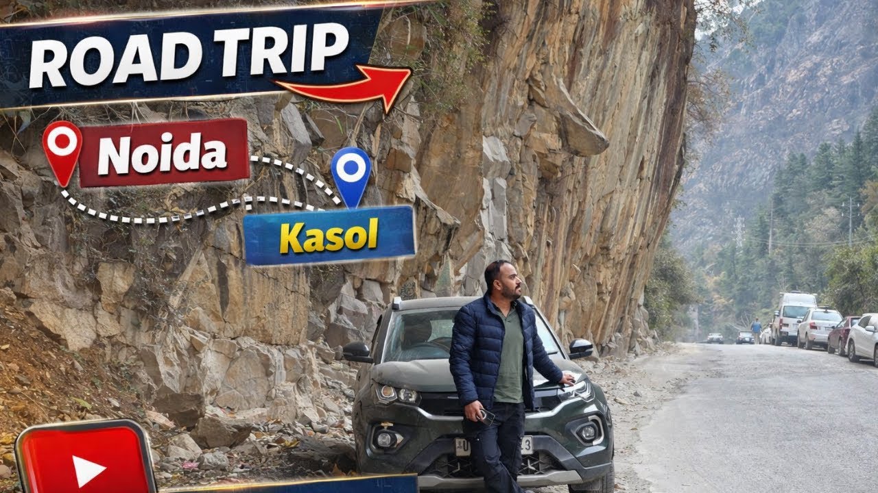 Noida to Kasol Road Trip VLOG | The Shocking Forest Blaze We Saw!