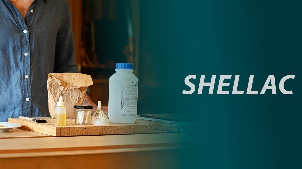 Wood finishing with shellac