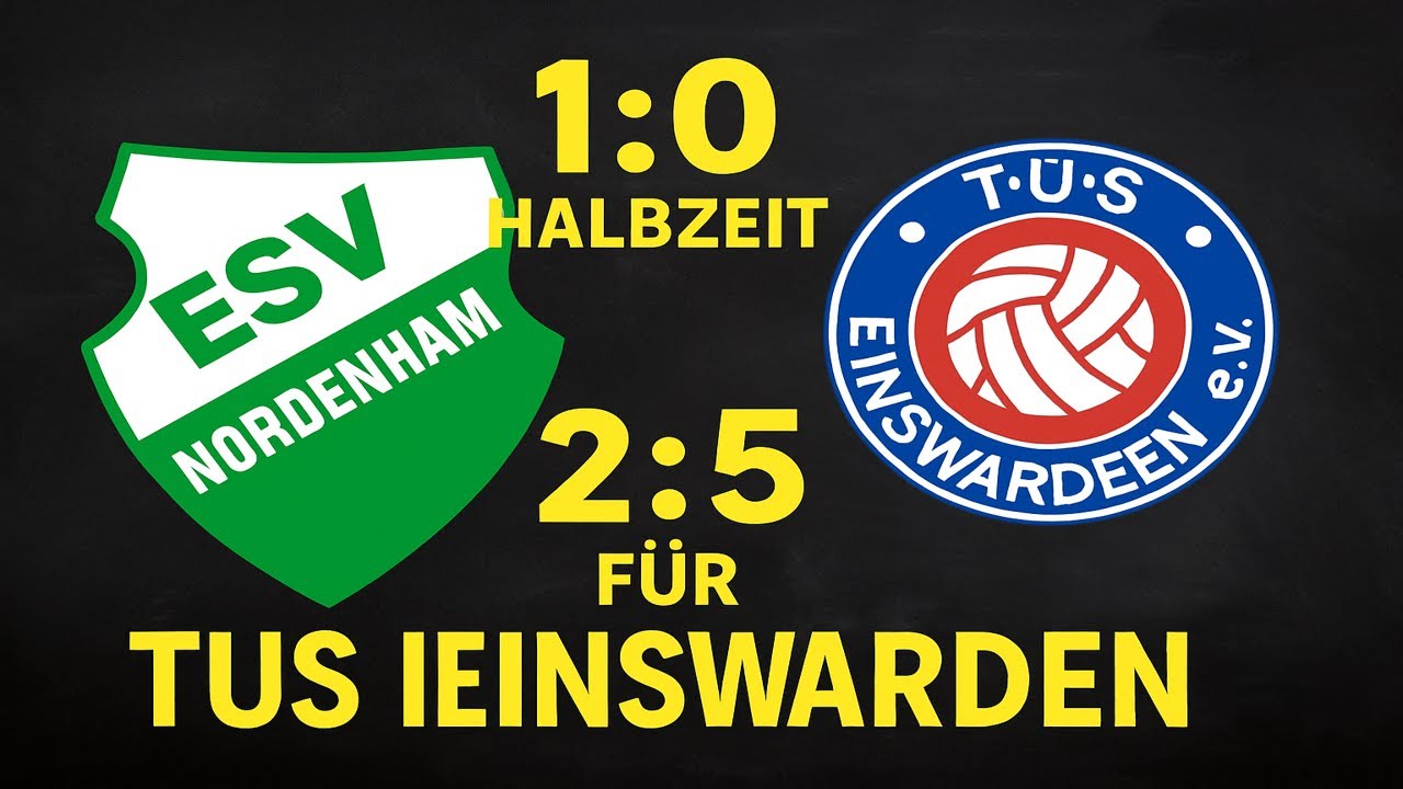 Wesermarsch-Derby in Nordenham: Von 2:0 auf 2:5 – was für ein Comeback!