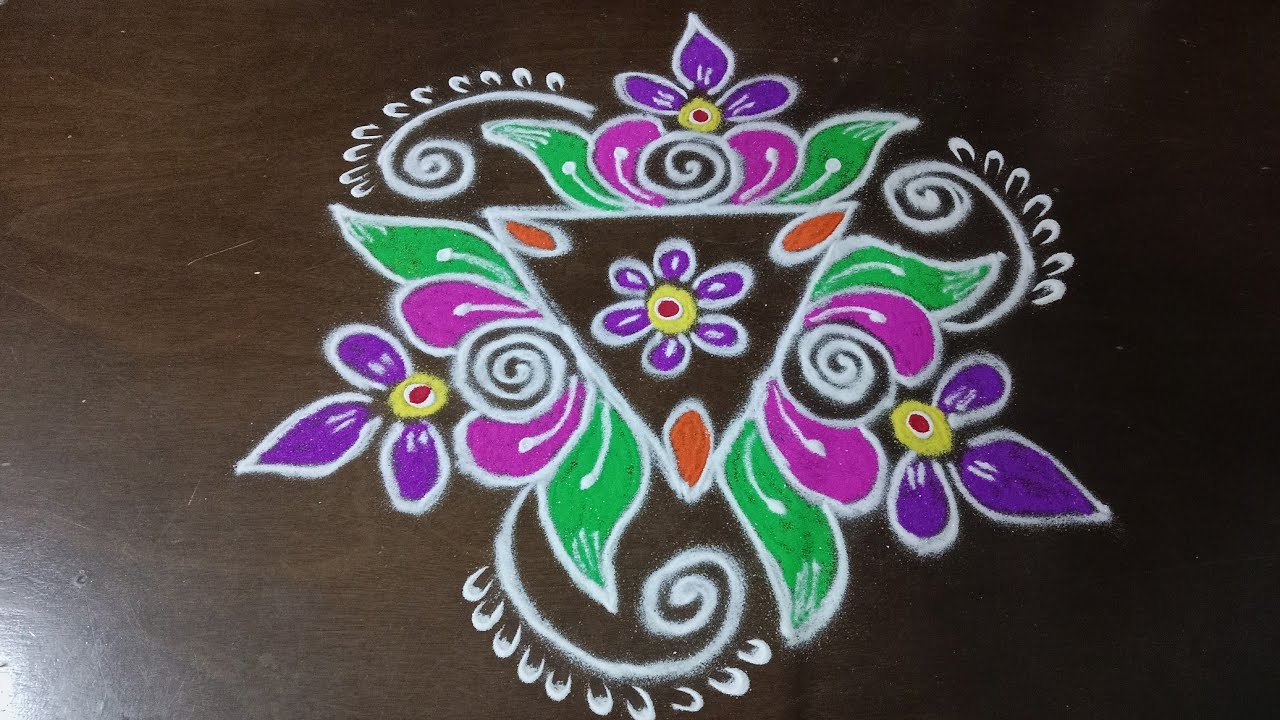 Sankranthi muggulu/Dhanurmasam muggulu/Daily muggulu/Easy and Simple rangoli/Dharani rangoli/Kolam 