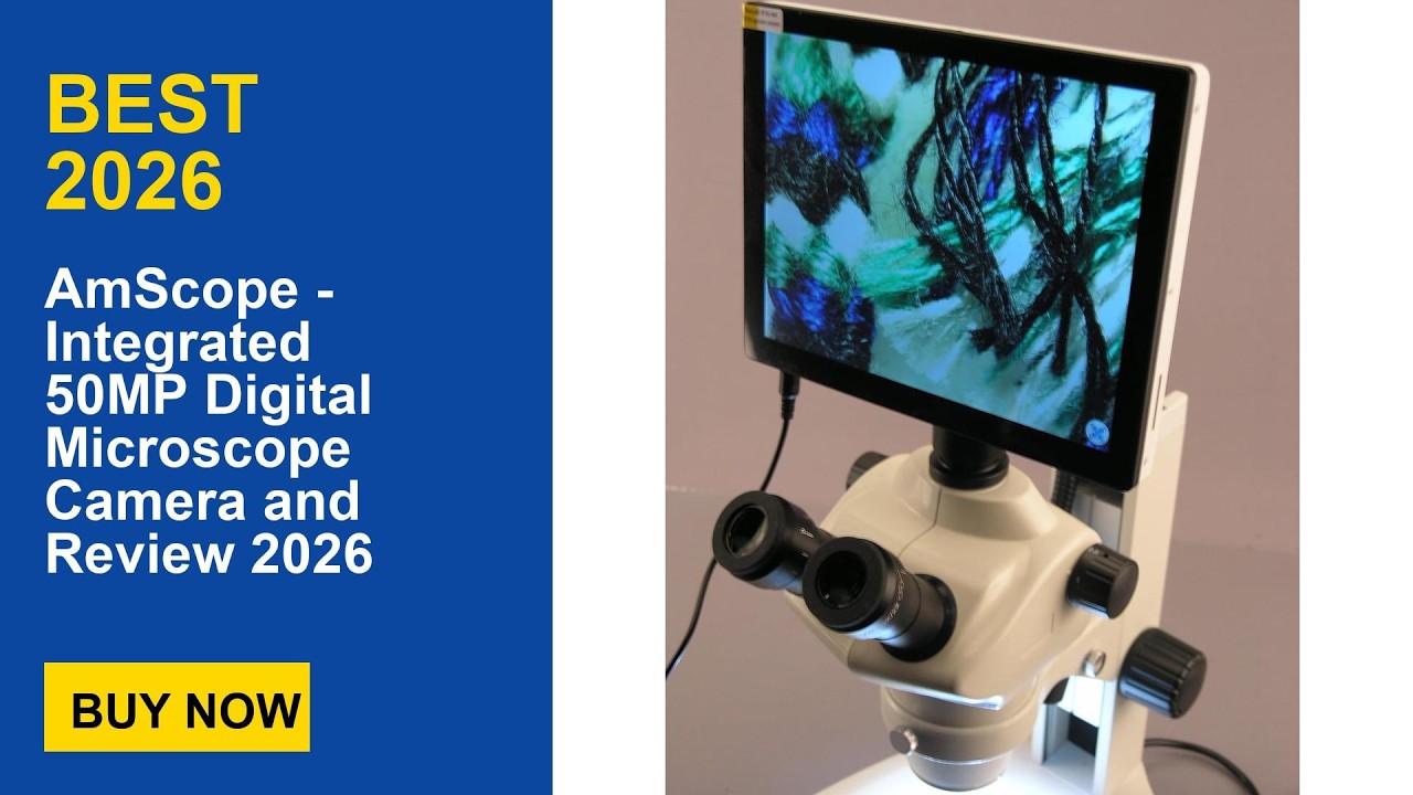 AmScope - Integrated 50MP Digital Microscope Camera and Review 2026