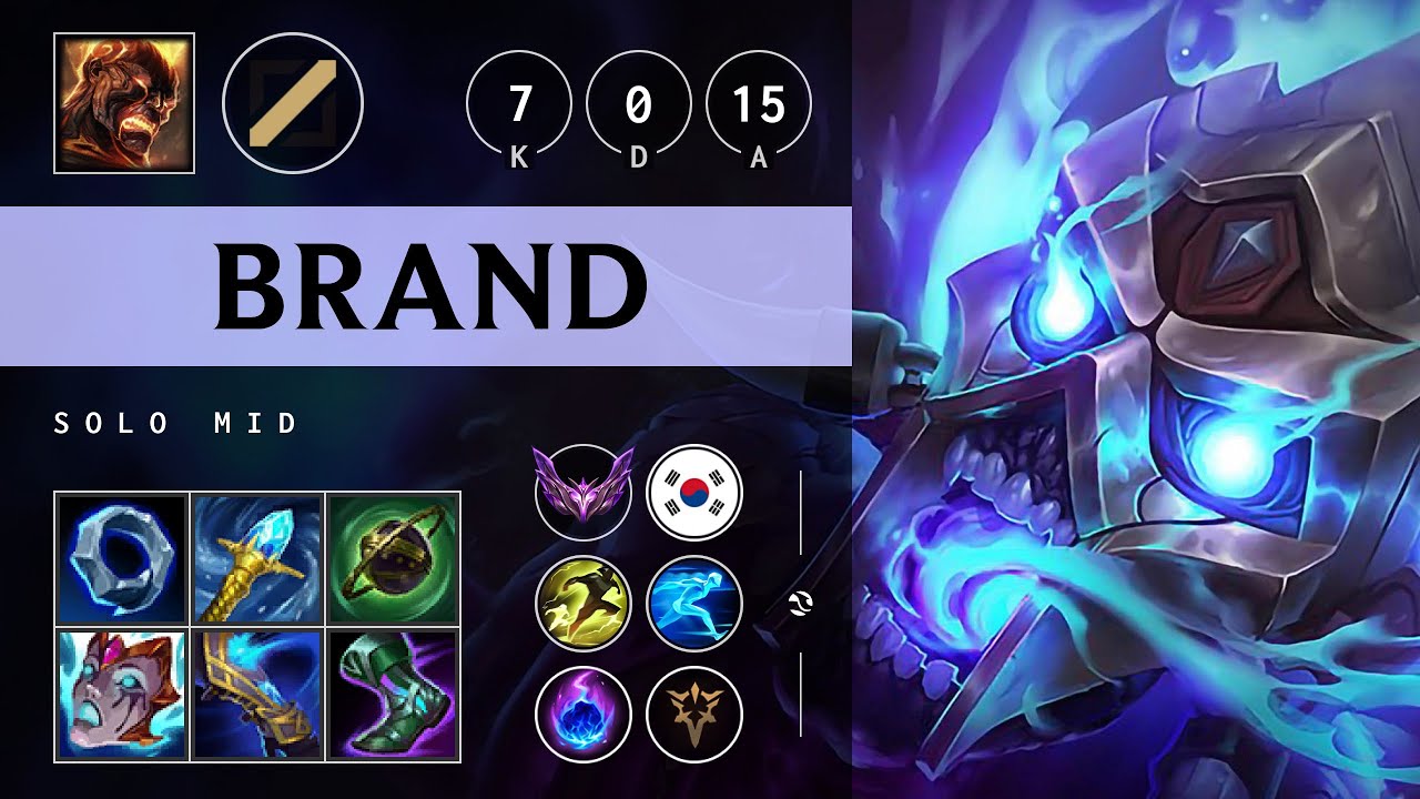 Brand Mid vs Twisted Fate - KR Master Patch 25.06