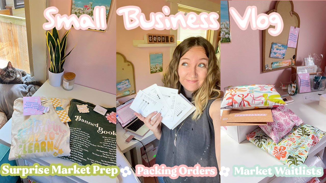 Surprise Market Prep + Packing Orders + Market Waitlists | Studio Vlog 025 | Small Business Vlog