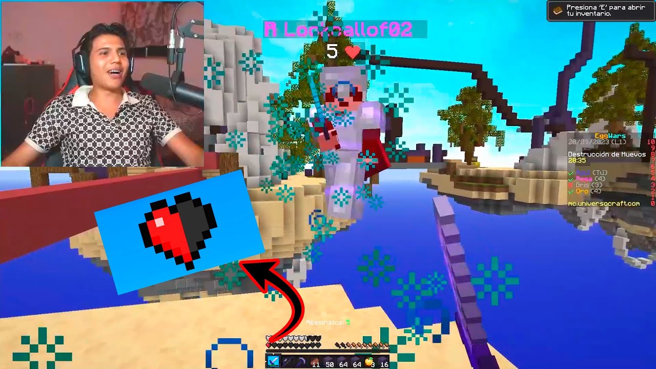 Me quedo a medio corazon en Eggwars Mi mejor partida RobertoRandom