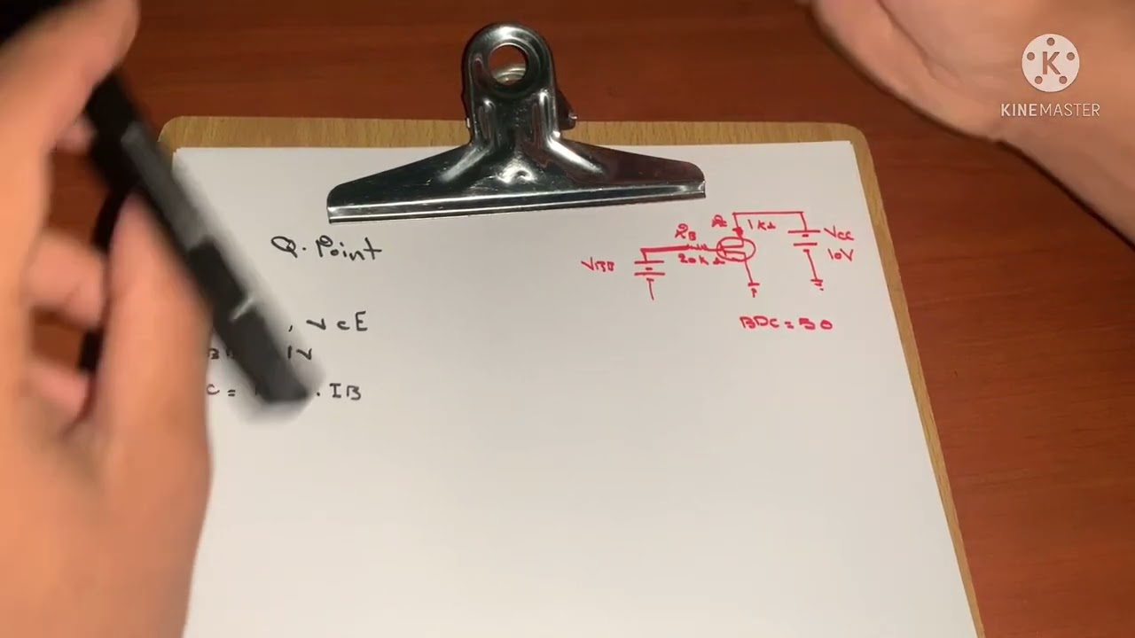 شرح  رسم Q-point في موضوع transistor نوع BJT
