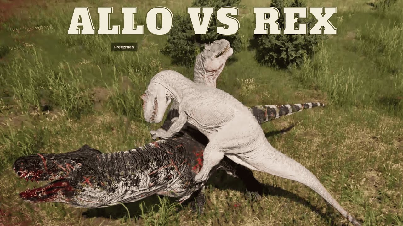 Watch me panic in my first ever Allo vs Rex fight | The Isle Evrima hordetest