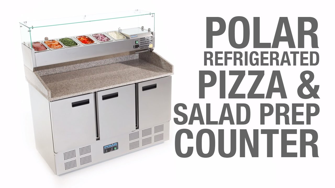 Polar Pizza Prep Counter Fridge 368Ltr