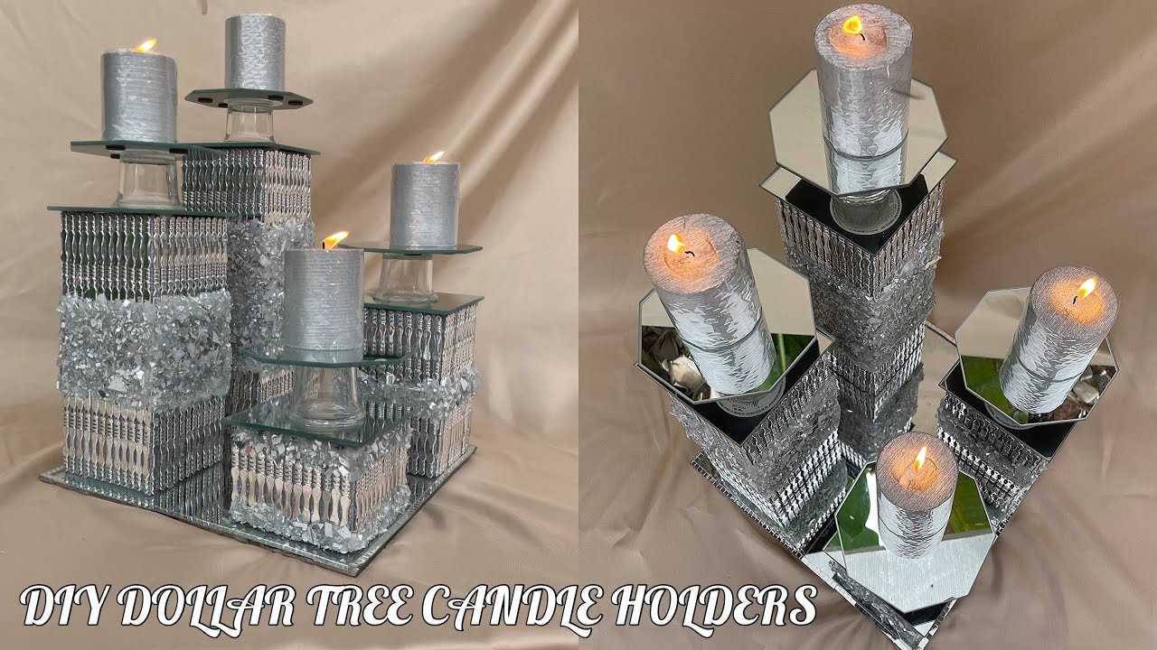 PERFECT AFFORDABLE CHRISTMAS GIFT! DIY DOLLAR TREE CANDLE HOLDER.