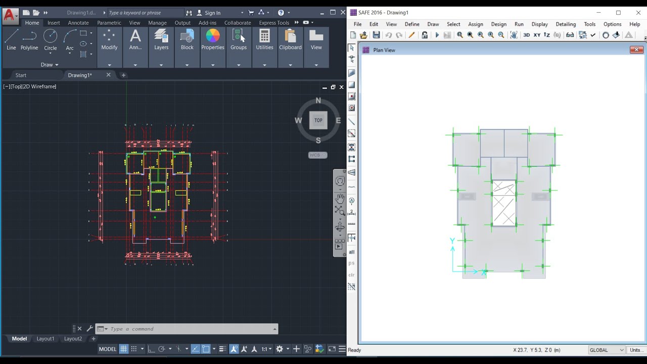 طريقة تحويل الملف المعماري من ال(Autocad) الى dxf وطريقة فتحه في ال(Safe) (لتفادي الرسم على الSafe)