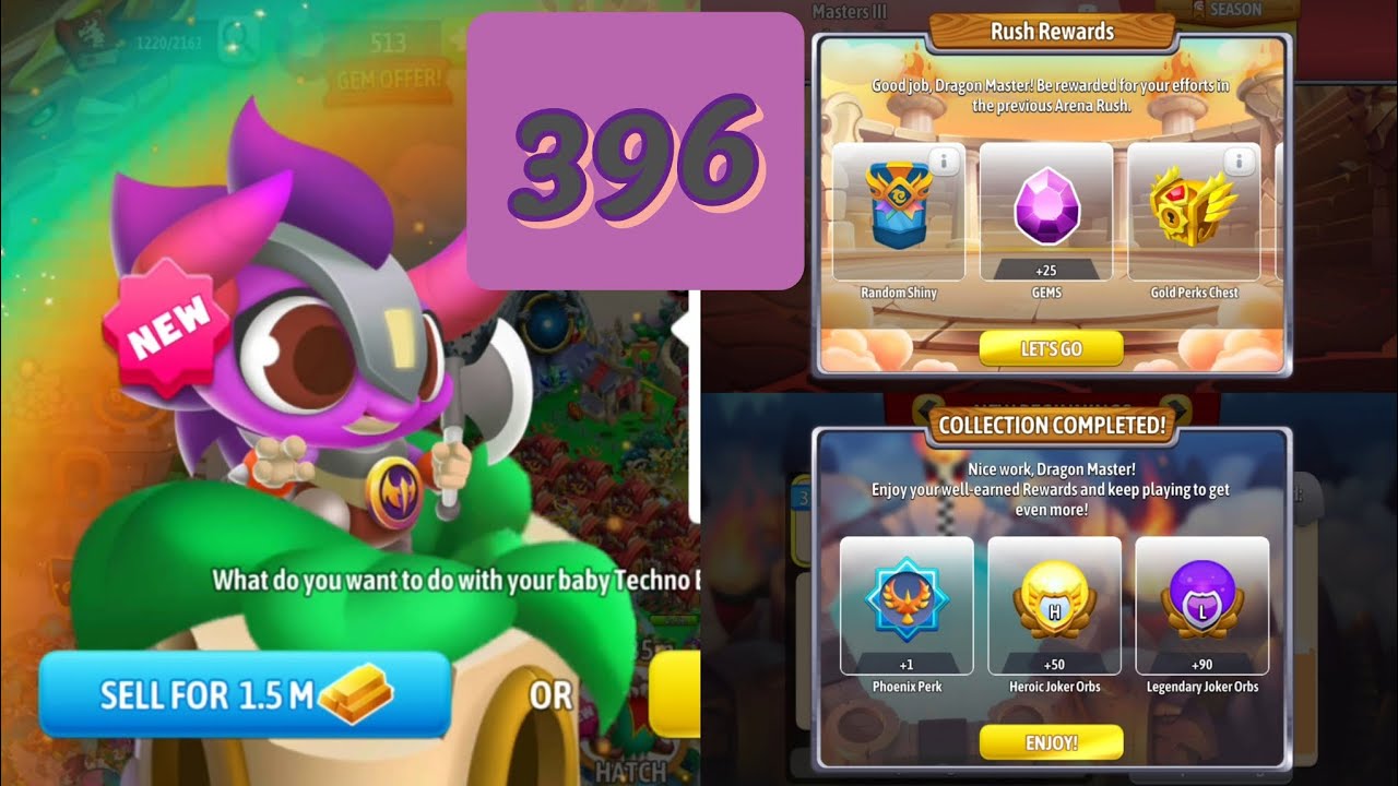 Dragon city Season 9: The Armored Alinacne Battle Gameplay Part396 hatched Techno Dragon/Top 1 Arena