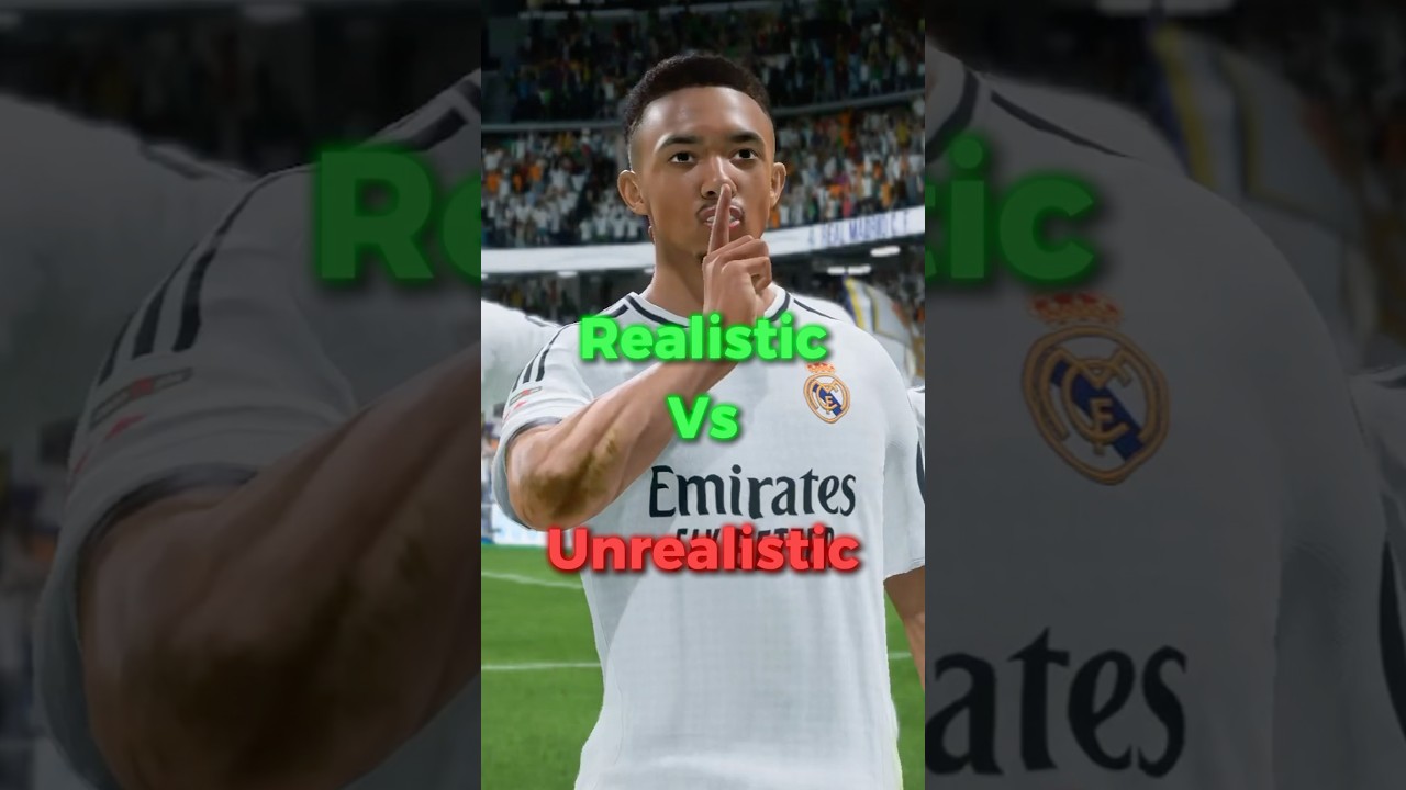 Realistic vs unrealistic gameplay. #fifa #fifa22 #fut22 #fut #fc25 #eafc25 #eafc #freekick