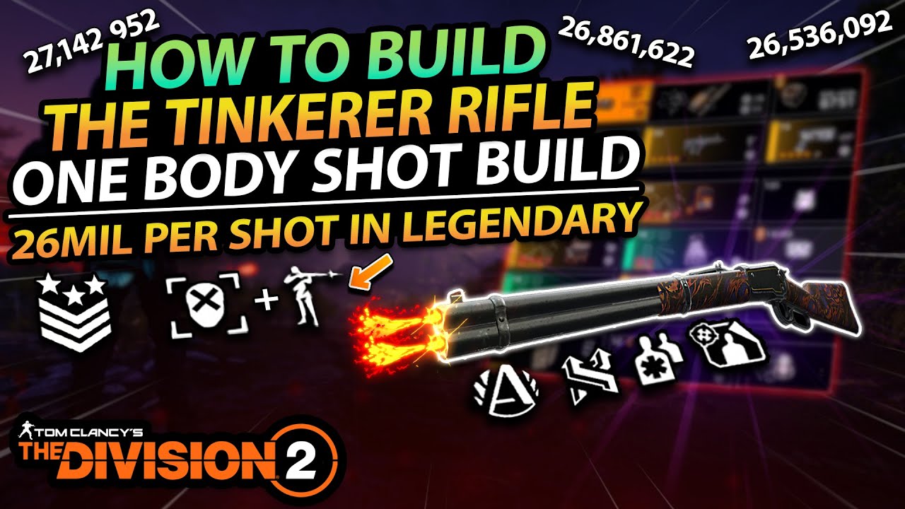 The Division 2 | TINKERER ONE SHOT RIFLE BUILD that you must try!