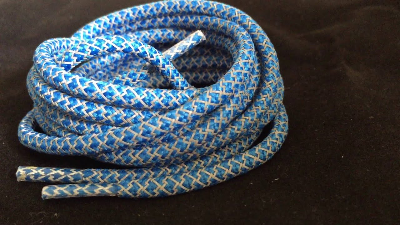 A Closer Look - 3M Reflective Rope Sky Blue Shoelaces by Slickieslace