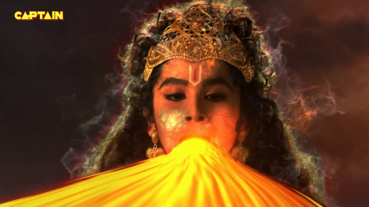 अपने राज को बचाने के लिए पी गए बाल हनुमान ज्वालामुखी की सारी अग्नि || महाबली हनुमान भाग.97
