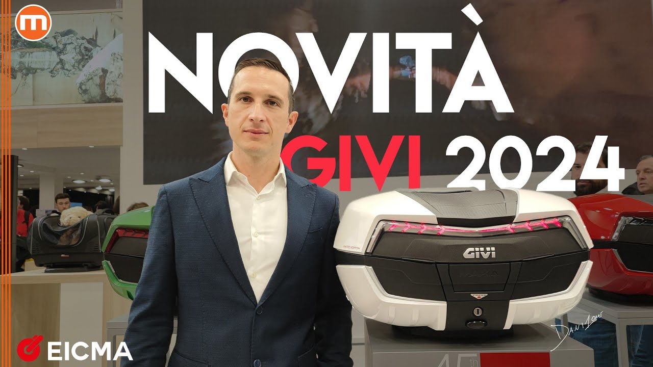 GIVI V58 Maxia 5 Limited Edition, Outback Evo e T525 per animali | L'unboxing video da EICMA 2023