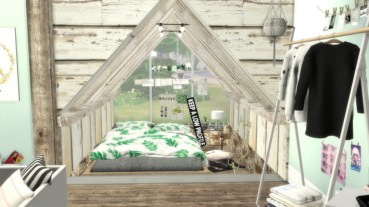 The Sims 4: Speed Build // TUMBLR BEDROOM