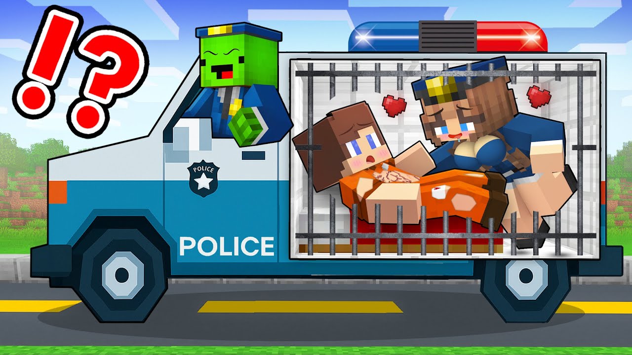 Prisoner JJ Escaped from Prison But Warden Girl Quickly Caught Him - Minecraft Animation with Mikey