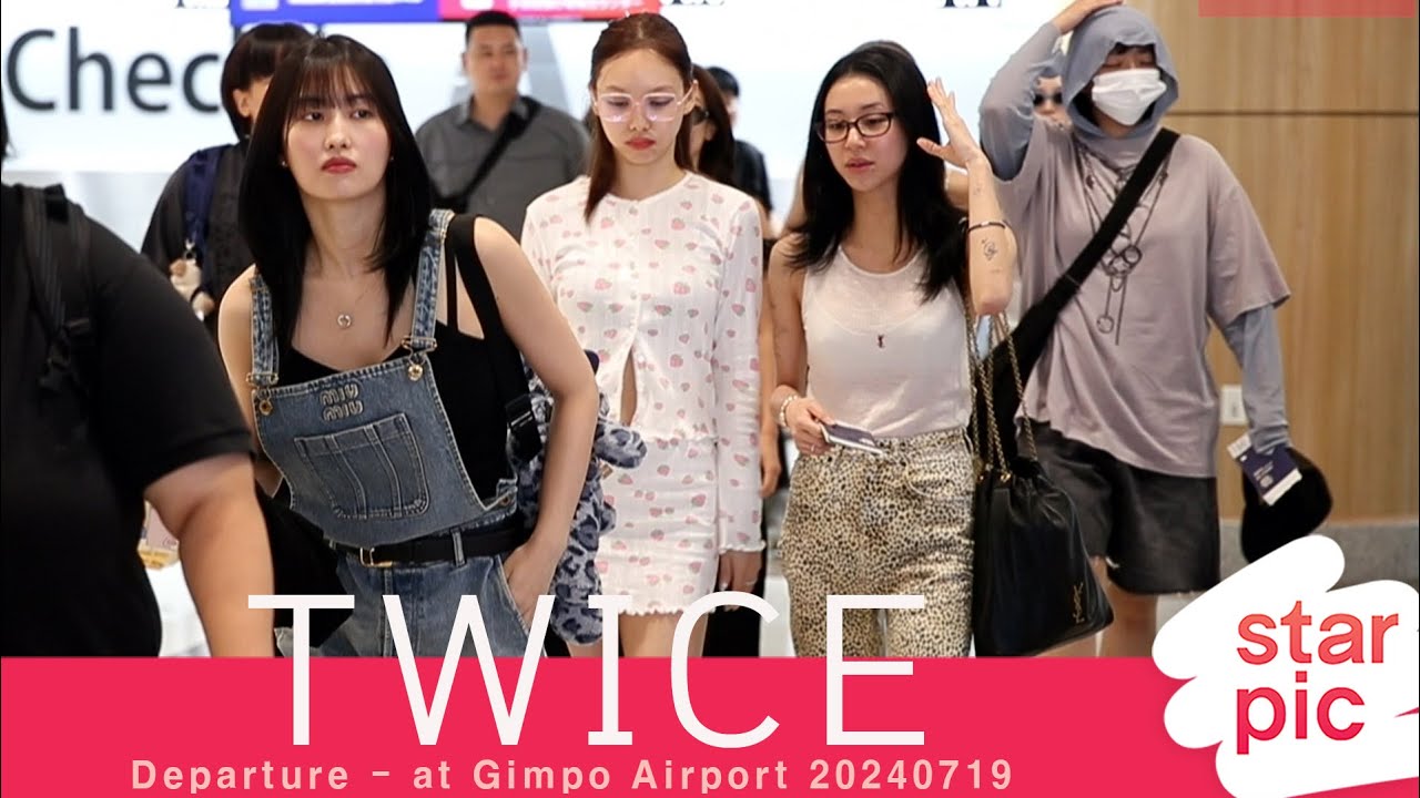 트와이스 '여신들의 굿모닝~!' [STARPIC] / TWICE Departure - at Gimpo Airport 20240719