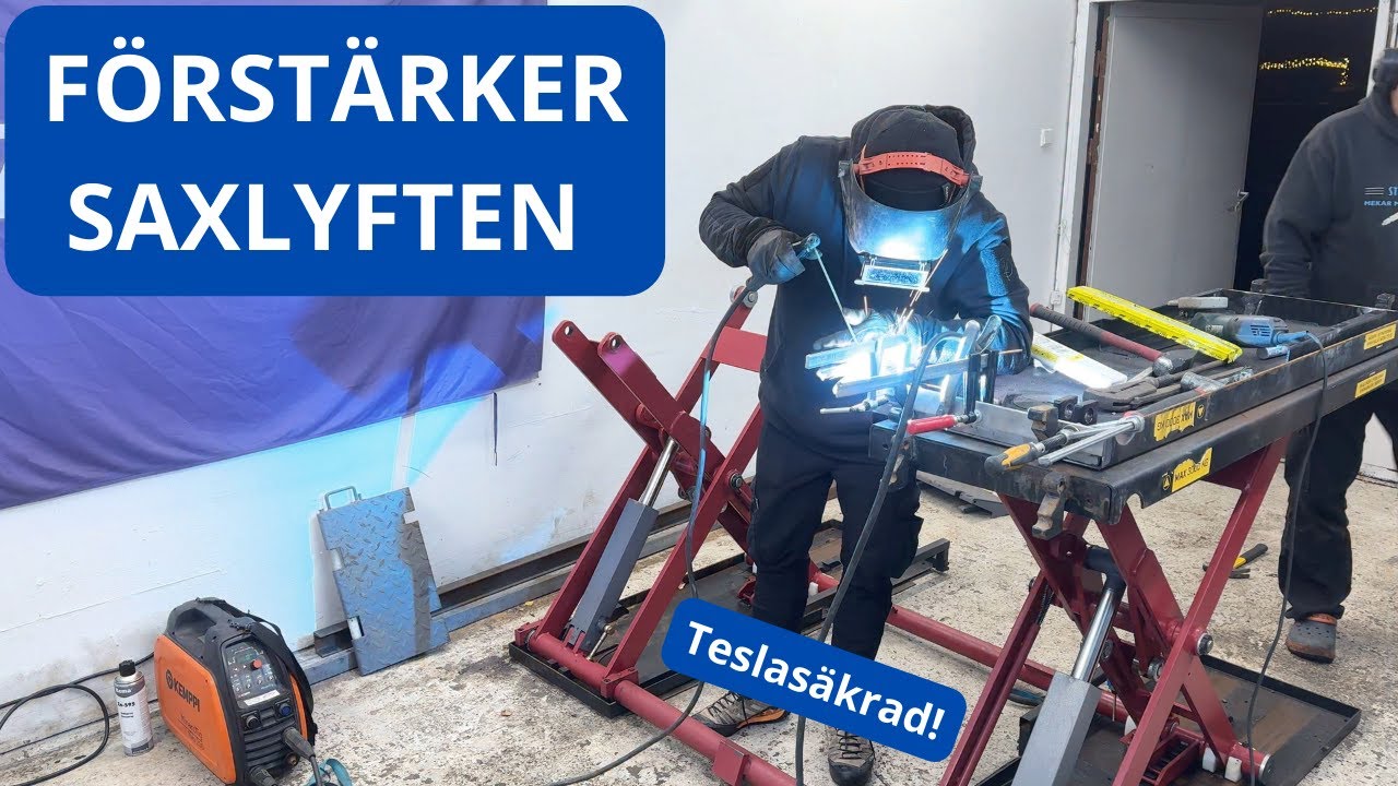 Uppgraderar ramperna på Pela Tools Saxlyft för att klara min Tesla