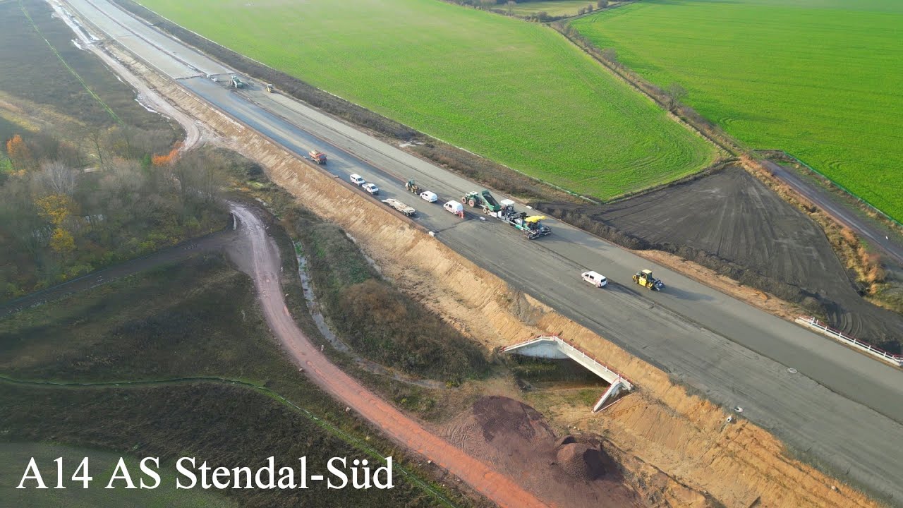 A14 Baustelle AS Stendal-Süd, November 2025