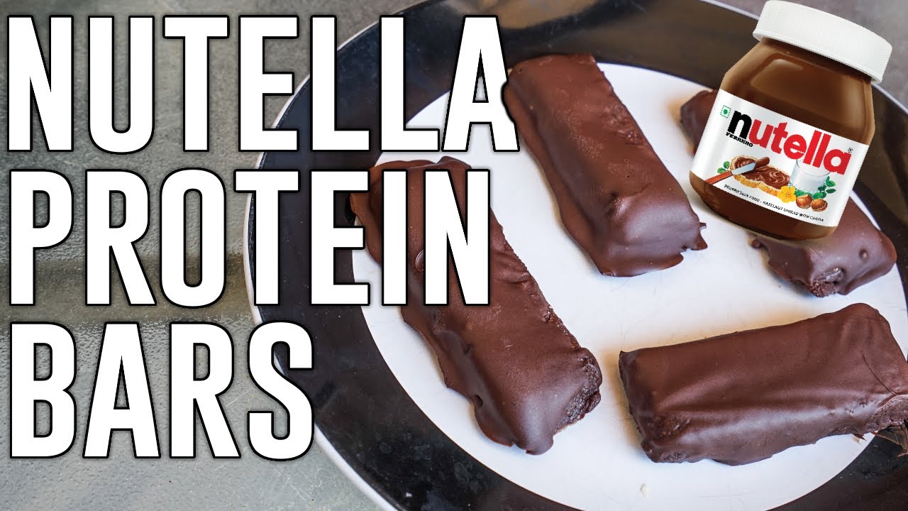 NO BAKE NUTELLA-COVERED PROTEIN BARS 💪 (Easy to Make with AMAZING Macros)