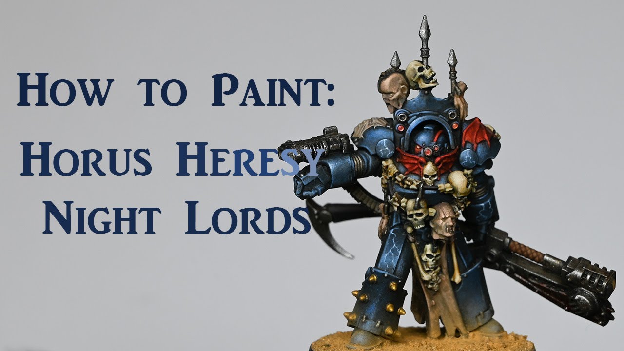 How to Paint: Night Lord Praetor for Horus Heresy