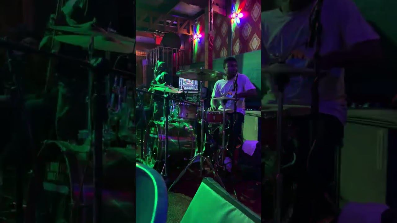 HI LIFE JAM SESSION GHANA LIVE BAND@SAM GEORGE DRUMMER GH🔥MAN? # groove jam🔥🎶🎵🎚️🎛️🥁🥁🥁🥁🥁🔒🔒