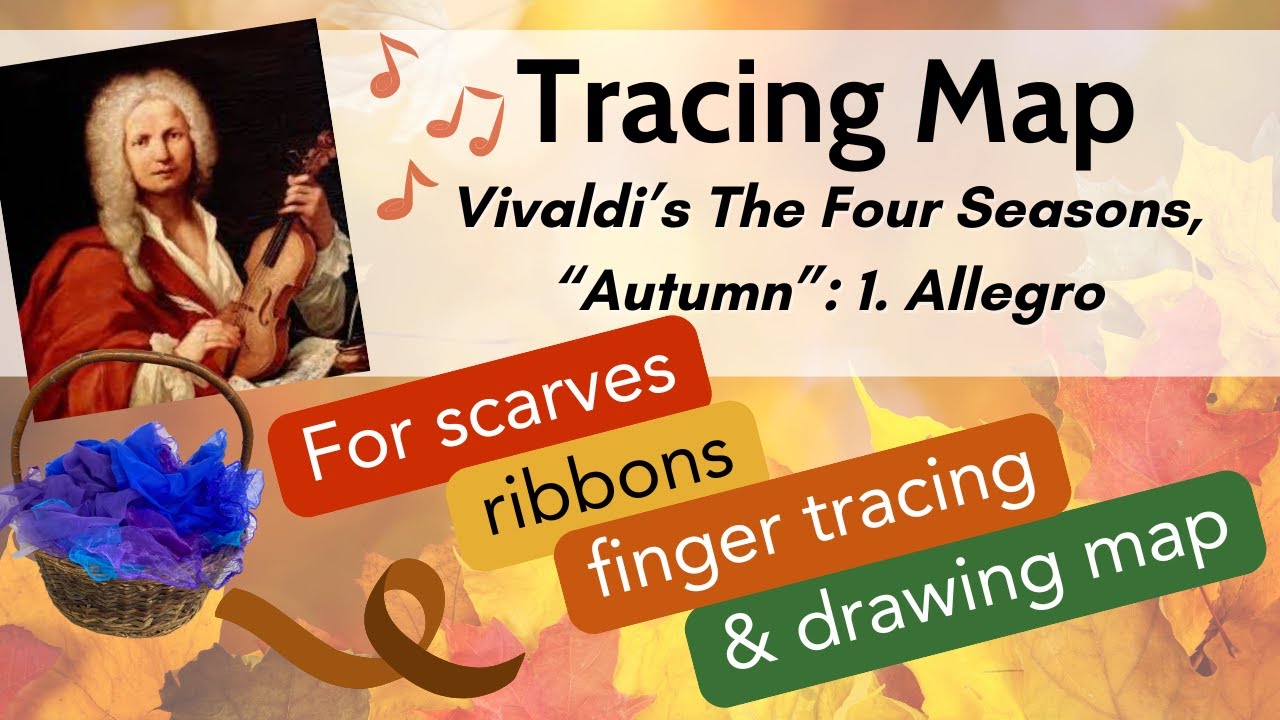 Musical Tracing Map - Brain Break and Calming Movement Activity - Vivaldi Autumn Allegro