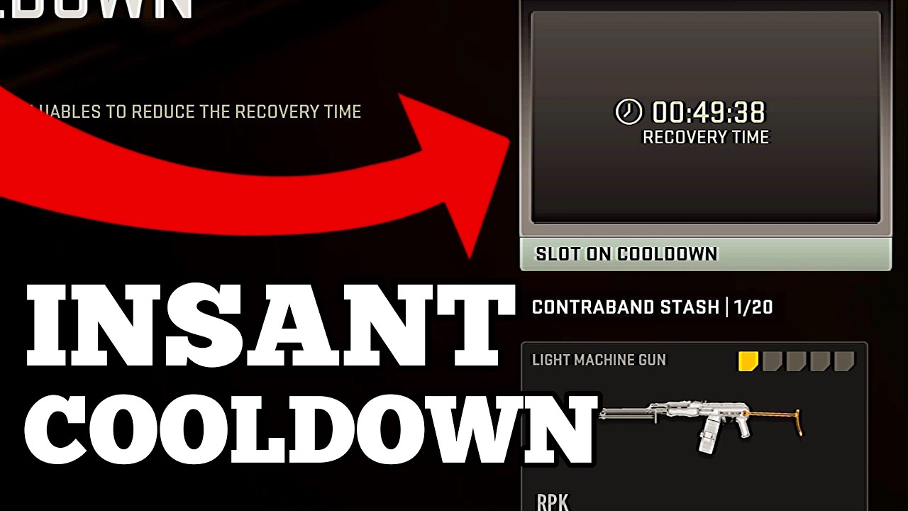 DMZ - Instant Cooldown Glitch - Insured Weapon Cooldown Timer Glitch