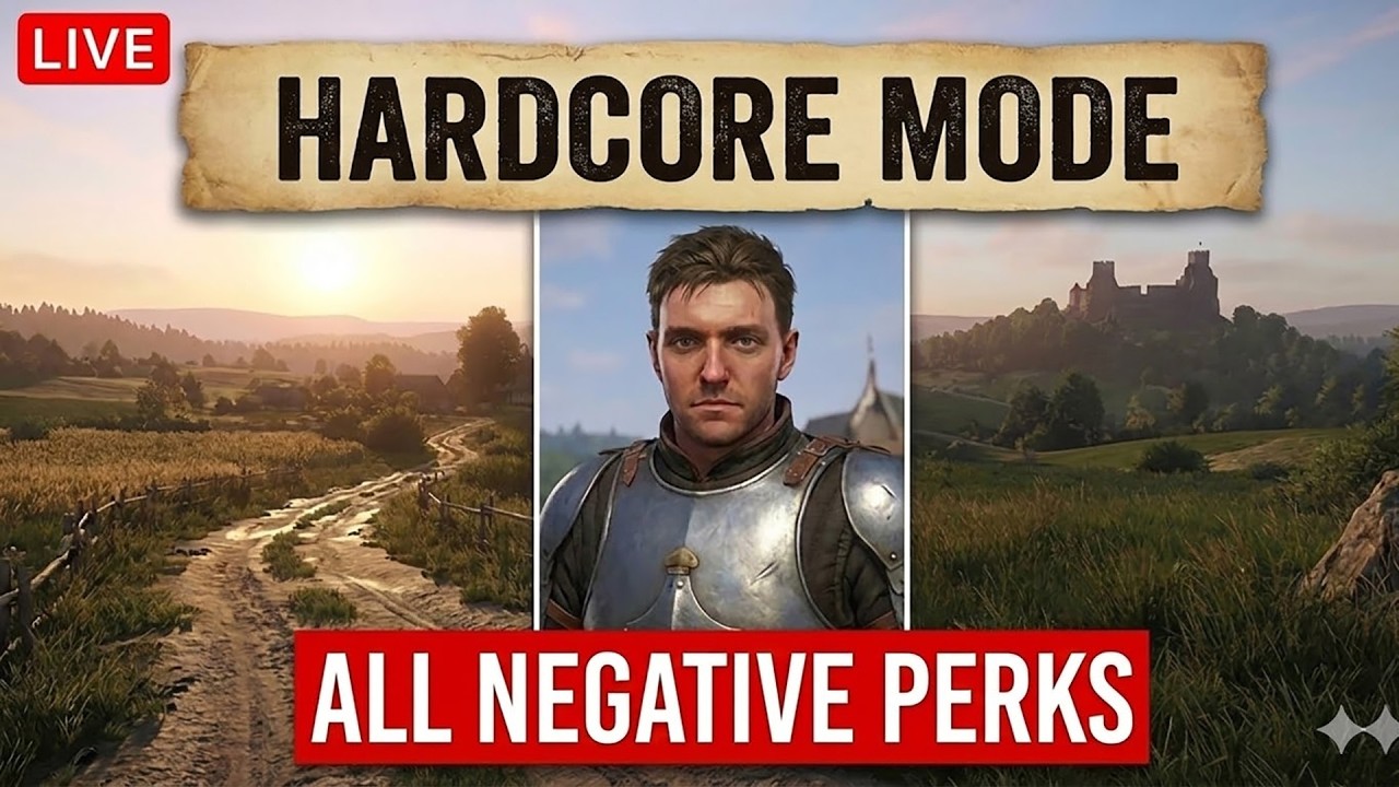 Kingdom Come Deliverance 2 Hardcore Mode (All Negative Perks)