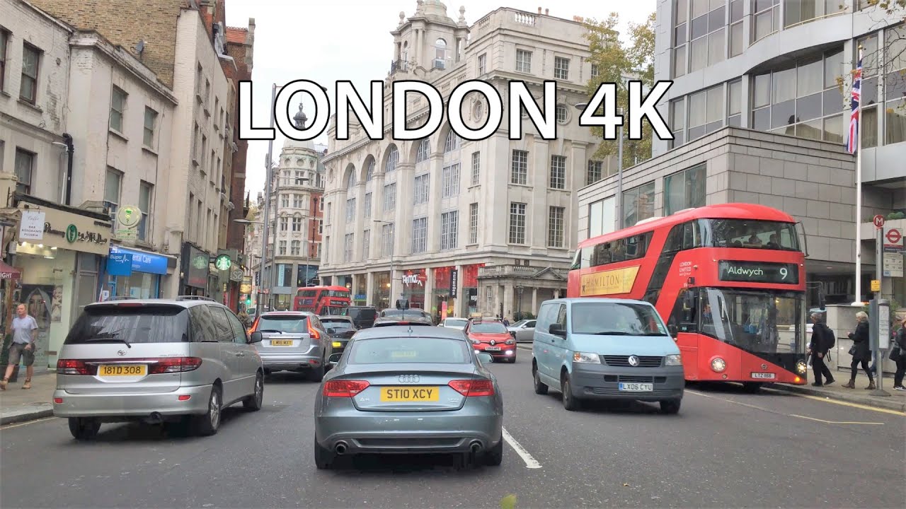 London 4K - Royal Kensington - Driving Downtown