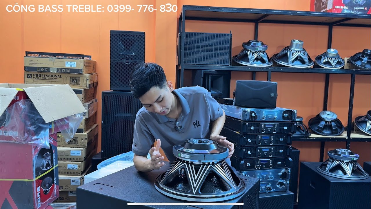Bass Sub 50 1500w coil 125 Từ 280 Vã DJ đám cưới căng đét. Anh em 