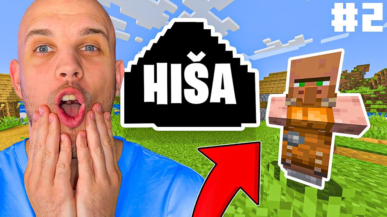 NAŠEL SEM VAŠČANE IN ZGRADIL 1. HIŠO! | Minecraft #2