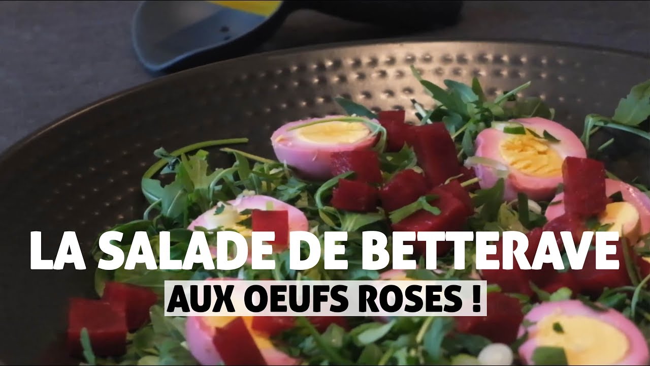 La salade de betterave... aux œufs roses !! | En cuisine avec Sophie