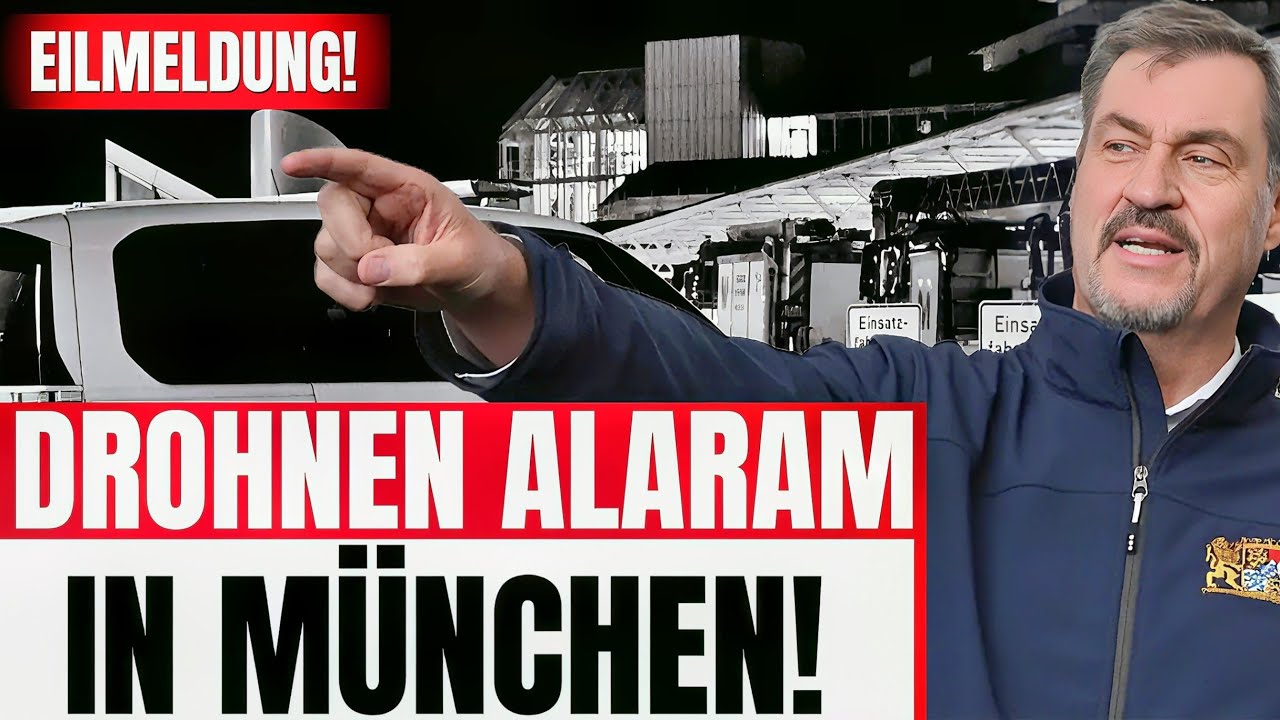 Markus Söder rastet aus: „Abschießen statt Abwarten!“ | Drohnen-Chaos am Münchner Flughafen!🚨