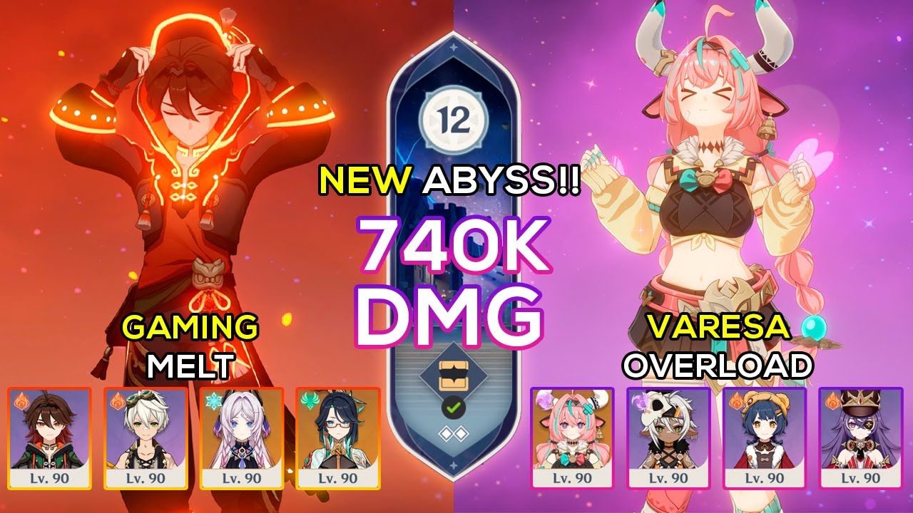 C0 Varesa Overload & C6 Gaming Melt | Spiral Abyss 5.6 | Genshin Impact
