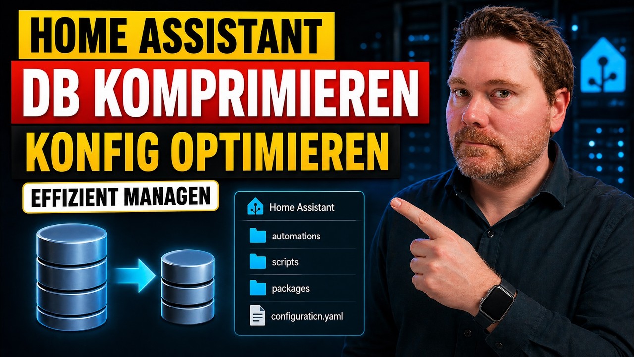 Effizientes Home Assistant Management: DB komprimieren & Struktur der Konfiguration optimieren
