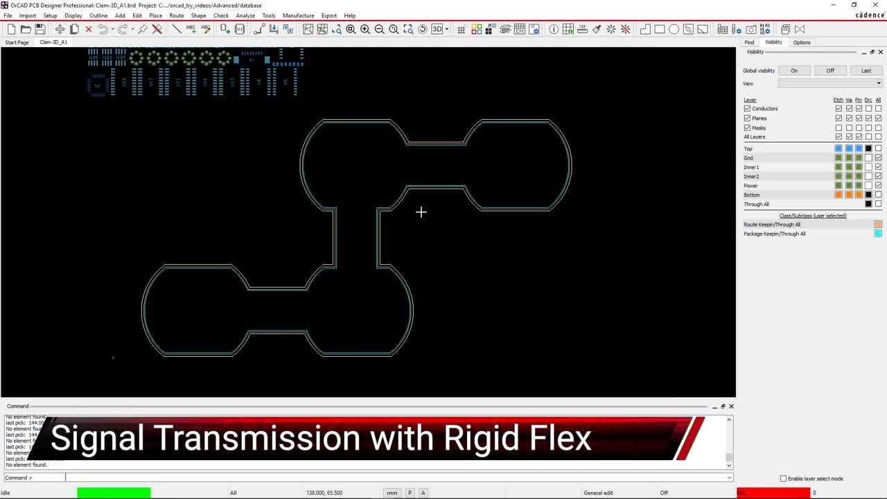 Маршрутизация сигналов в гибко-жестких печатных платах | OrCAD PCB Designer