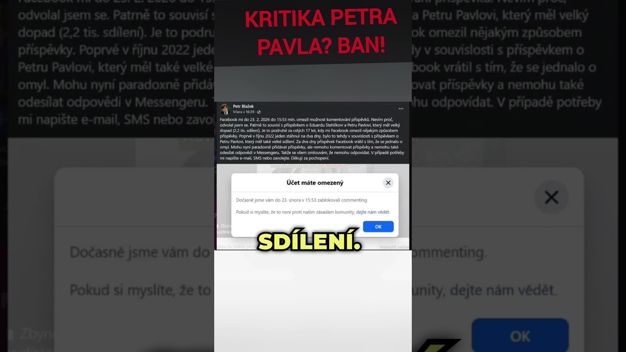 Bacha na př&iacute;li&scaron;nou kritiku Pavla #petrpavel #cenzura #komunismus #incorrectcz #facebook