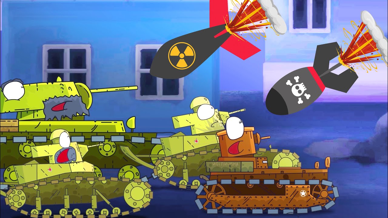Mundo de los tanques. Dibujos animados de tanques. Tanques de guerra para niños. Carrera de monstruo