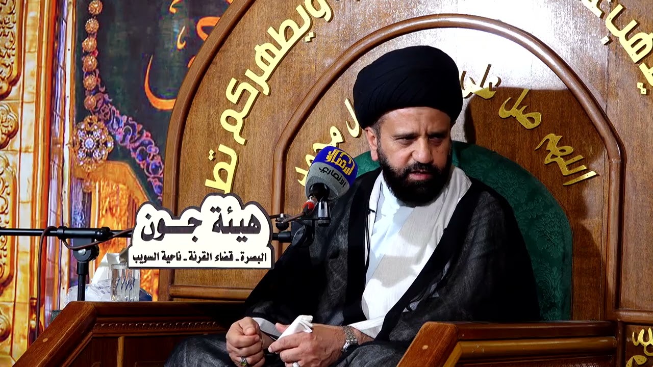 المحاضرة الدينية سماحة الخطيب السيد جعفر الغرابي الاهوازي   يوم 14 شهر رمضان  البصره القرنه