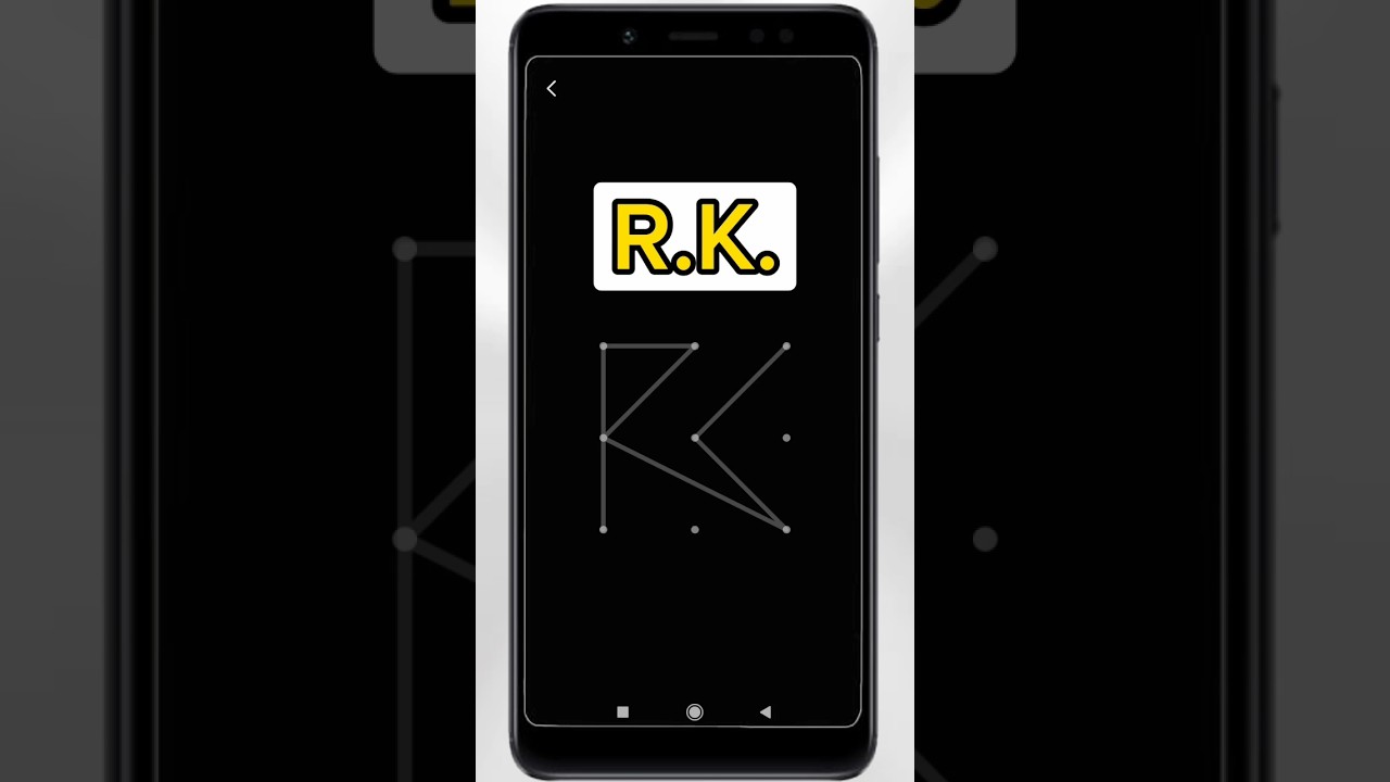 RK pattern lock | redmi mobile par lock kaise lagaye | stylish pattern lock | hard pattern lock